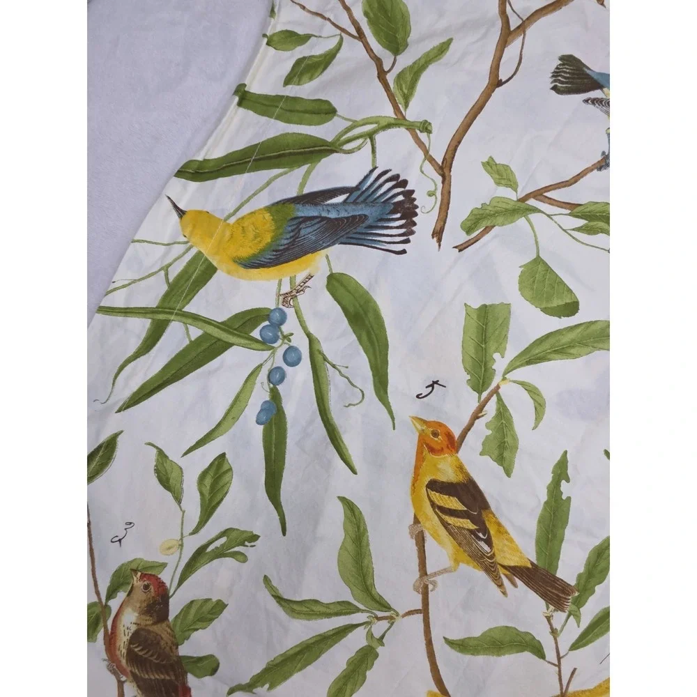 Pottery Barn Spring Sparrow Bird Floral Pillow Cover Sham 26
